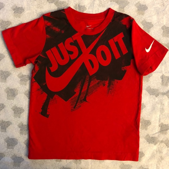 nike just do it red t shirt